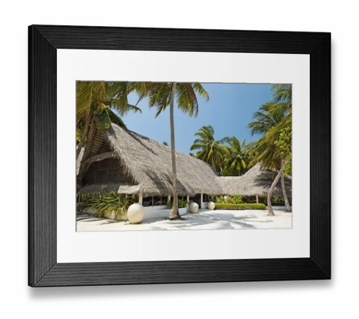 Framed Print : Main building lobby, bar, building