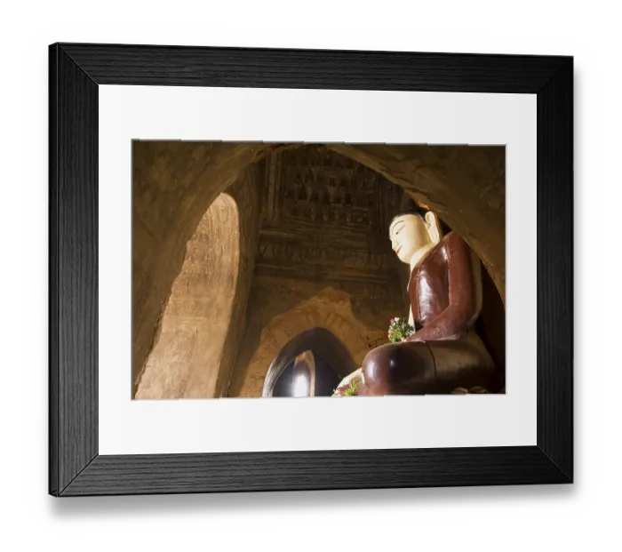 Framed Print : Tayoke Pyay Temple, Buddha statue