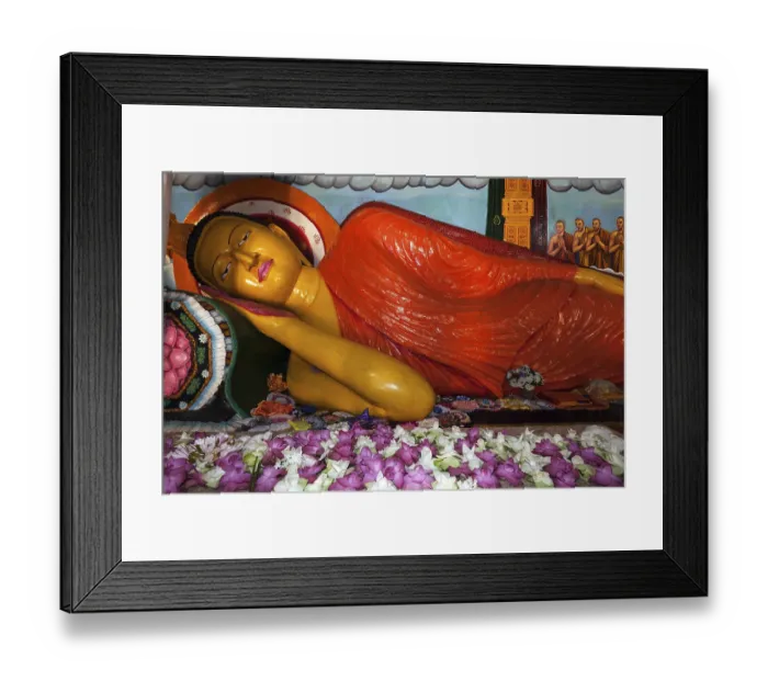 Framed Print : Reclining Buddha, Abhayagiri Dagoba