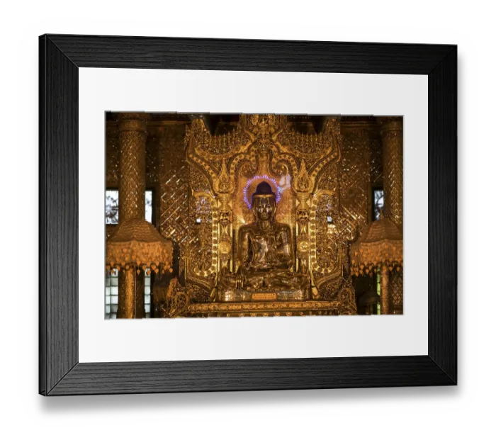 Framed Print : Buddha statue in the Botataung Pagoda Framed Print : Buddha statue in the Botataung Pagoda