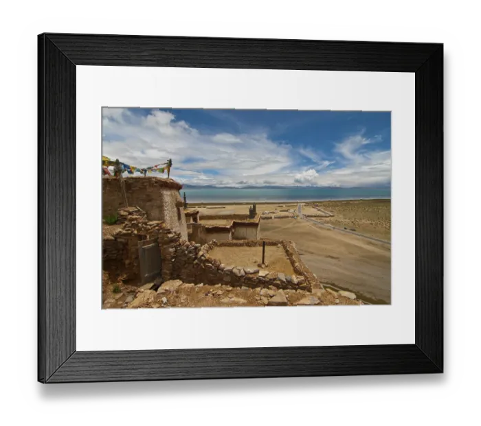 Framed Print : Chiu Monastery at Lake Manasarovar