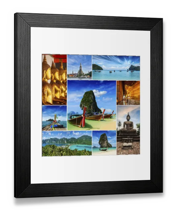 Framed Print : Thai travel tourism concept design Framed Print : Thai travel tourism concept design
