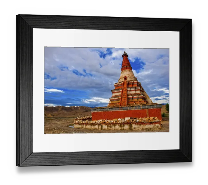Framed Print : Stupa in the kingdom of Guge, Western Tibet, Asia Framed Print : Stupa in the kingdom of Guge, Western Tibet, Asia