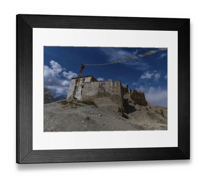 Framed Print : Old palace, dzong in the village of Tsarang Framed Print : Old palace, dzong in the village of Tsarang