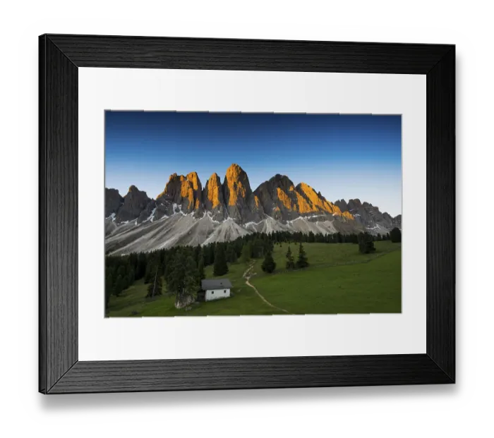 Framed Print : Sunrise, Glatschalm, Geislerspitzen