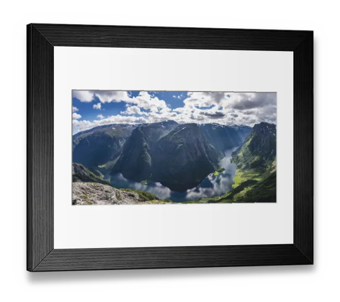 Framed Print : View from the top of Breiskrednosi