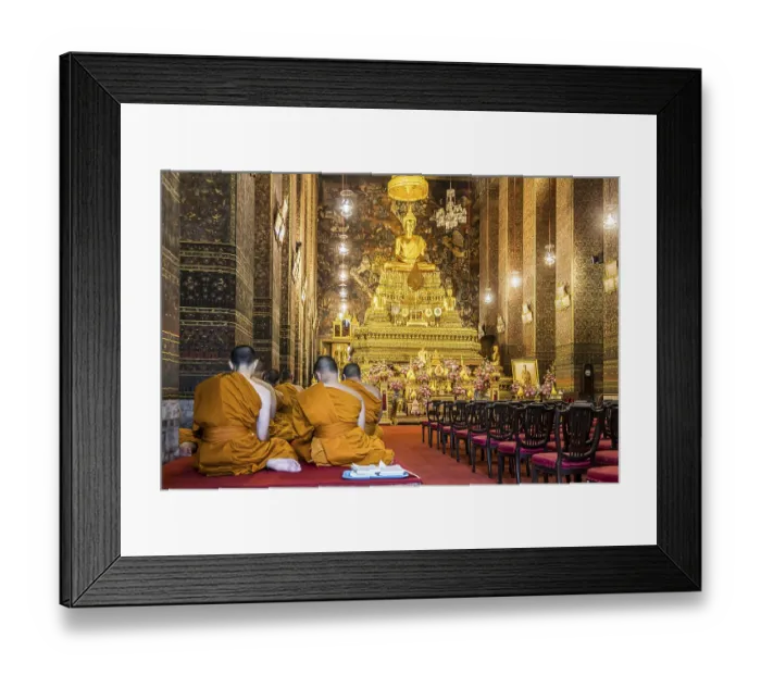 Framed Print : Wat Pho temple in Bangkok near the Grand Palace