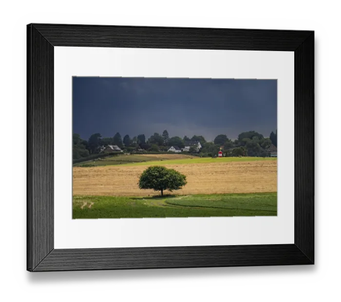 Framed Print : Landscape in the south of Essen-Schuir