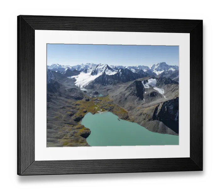 Framed Print : Mountain panorama, aerial view Framed Print : Mountain panorama, aerial view