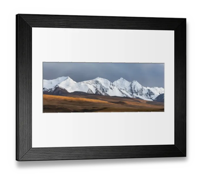 Framed Print : Glaciated and snow-covered mountains Framed Print : Glaciated and snow-covered mountains