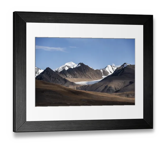 Framed Print : Glaciated and snow-covered peaks Framed Print : Glaciated and snow-covered peaks