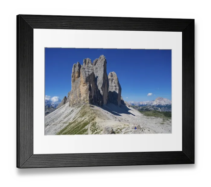 Framed Print : View from the Patternsattel to the Three Peaks Framed Print : View from the Patternsattel to the Three Peaks