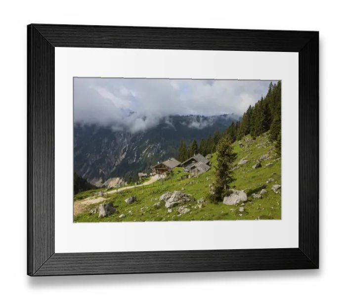 Framed Print : Angerkaralm, Russbach, Gamsfeld