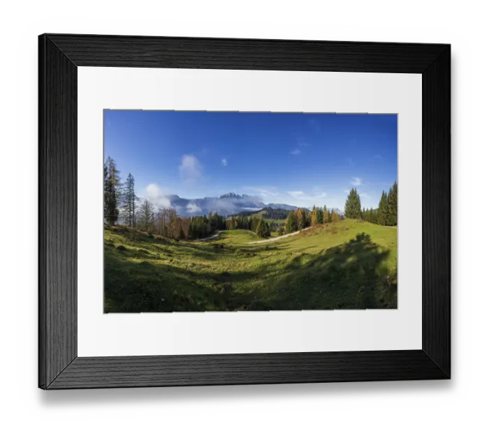 Framed Print : View from the Moosegg high plateau to the Hoher Goell