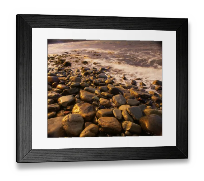 Framed Print : Stones on the beach, fjord, Varanger Peninsula Framed Print : Stones on the beach, fjord, Varanger Peninsula