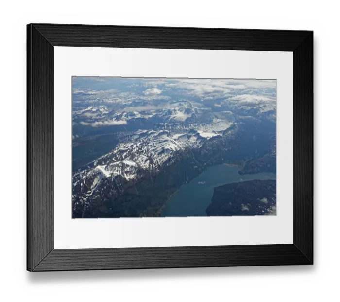Framed Print : Spitsbergen, aerial view, Svalbard archipelago