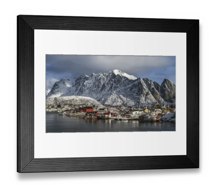 Framed Print : Townscape of Reine, Reine Fjord Framed Print : Townscape of Reine, Reine Fjord