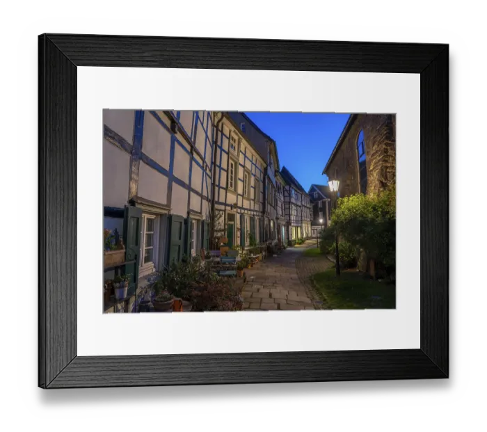 Framed Print : The old town centre of Hattingen Framed Print : The old town centre of Hattingen