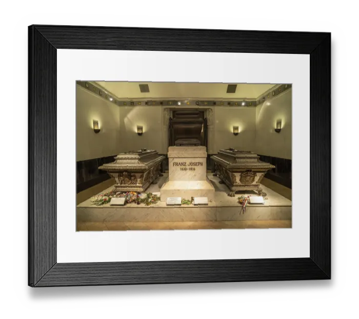 Framed Print : Franz Joseph Crypt, Capuchin Crypt in Vienna