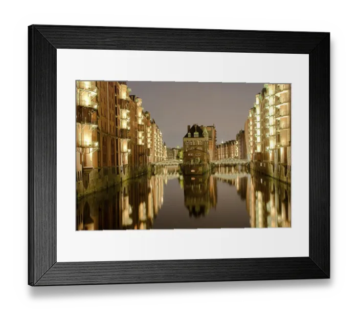 Framed Print : Illumination at night at the Speicher City Framed Print : Illumination at night at the Speicher City