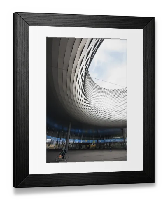 Framed Print : Modern architecture, new Basel Exhibition Centre building