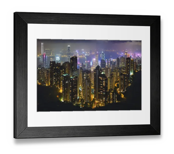 Framed Print : Famous view of Hong Kong Framed Print : Famous view of Hong Kong