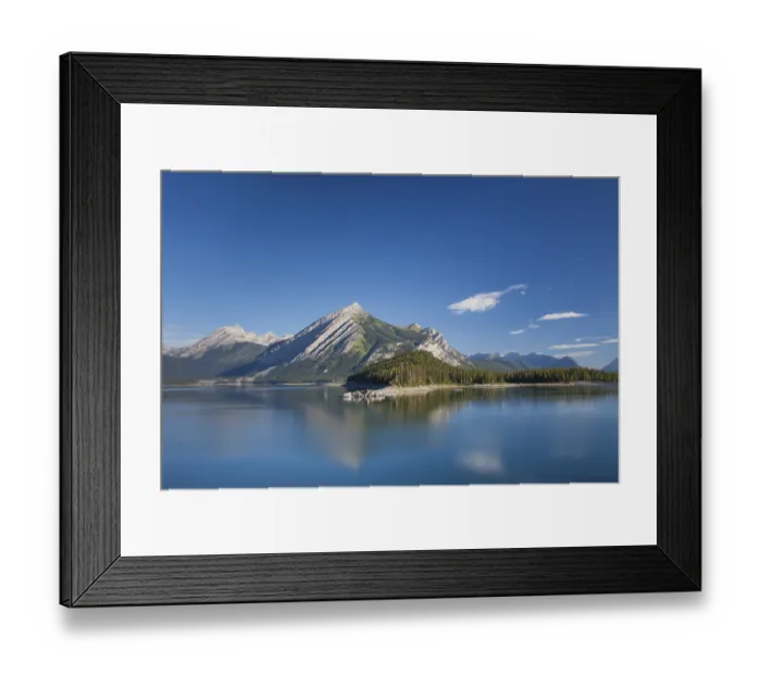 Framed Print : Upper Kananaskis Lake in Peter Lougheed Provincial Park in summer Framed Print : Upper Kananaskis Lake in Peter Lougheed Provincial Park in summer