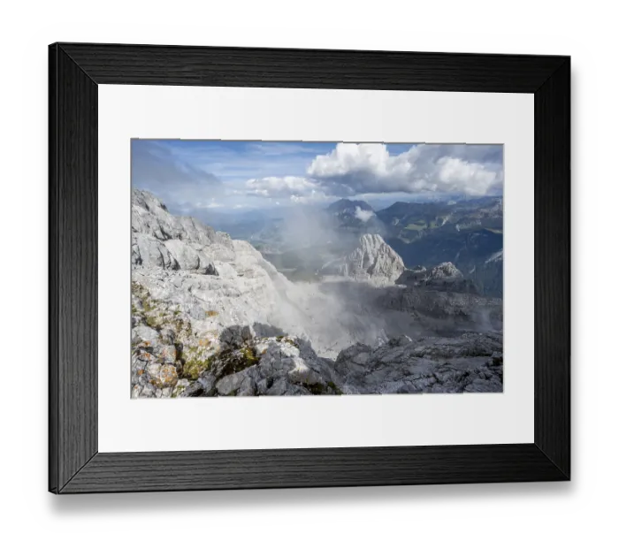 Framed Print : View of the rocky summit of the Kleiner Watzmann