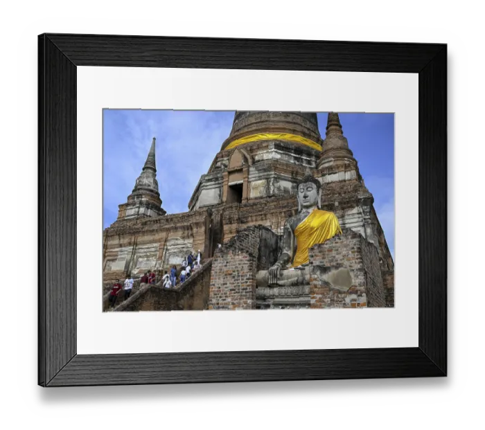 Framed Print : Buddha statue in Wat Yai Chai Mongkhon Framed Print : Buddha statue in Wat Yai Chai Mongkhon