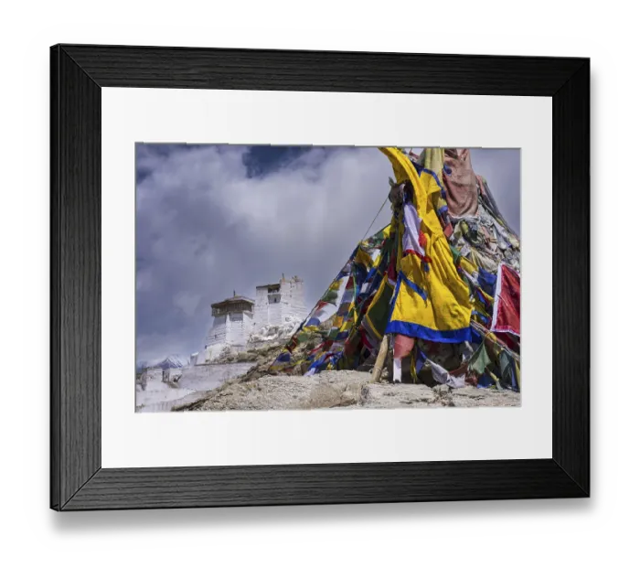 Framed Print : Namgyal Tsemo Gompa Monastery, Tsenmo Hills Framed Print : Namgyal Tsemo Gompa Monastery, Tsenmo Hills