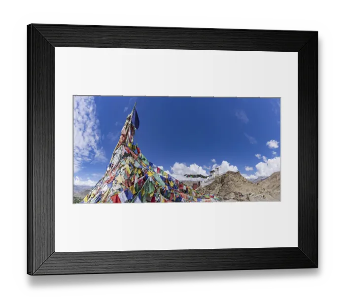 Framed Print : Namgyal Tsemo Gompa Monastery, Tsenmo Hills