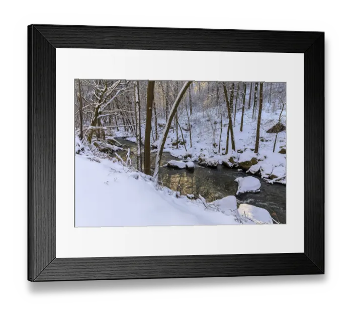 Framed Print : Wesenitz in the Wesenitz Valley in Duerrroehrsdorf-Dittersbach