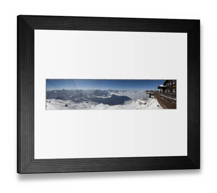 Framed Print : Nebelhorn Oberstdorf Panorama Germany