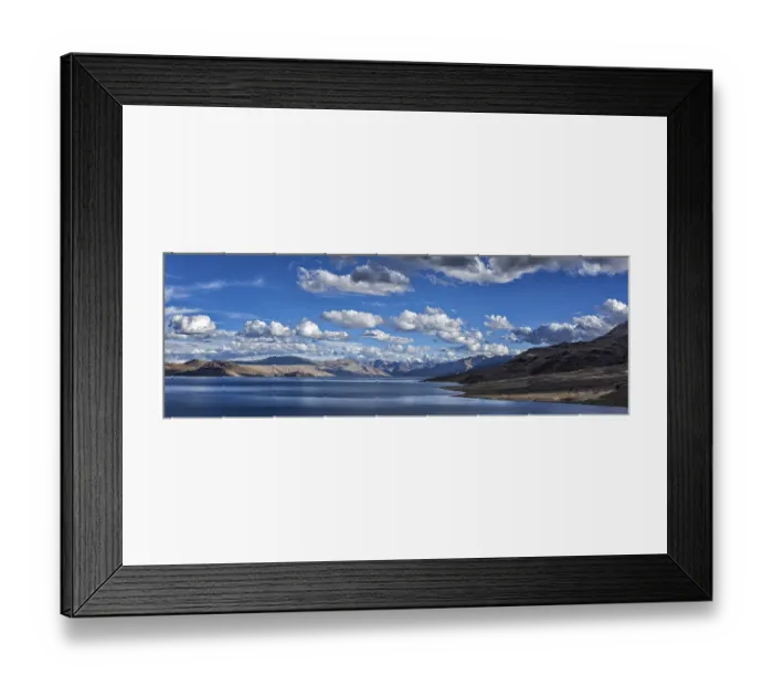 Framed Print : Panorama of Himalayan mountain lake Tso Moriri in Himalayas Framed Print : Panorama of Himalayan mountain lake Tso Moriri in Himalayas