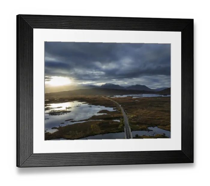 Framed Print : Morning light, cloudy mood, sunbeams