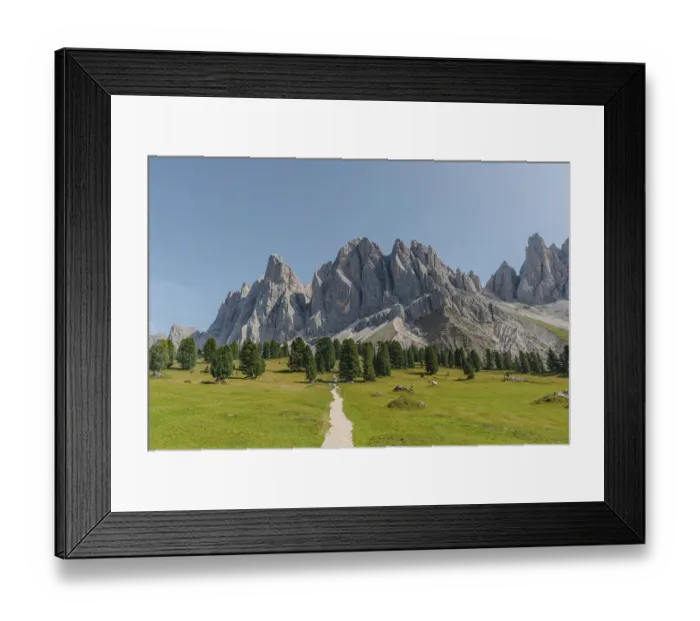 Framed Print : Hiking trail near the Gschnagenhardt Alm