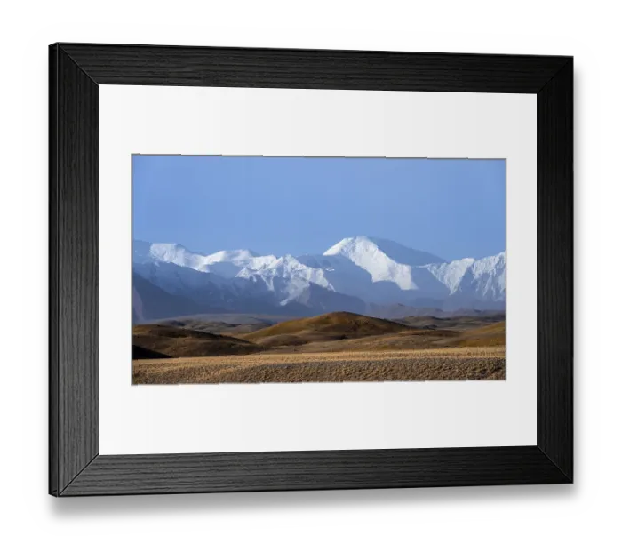 Framed Print : Snow-capped mountains, Pamir Mountains Framed Print : Snow-capped mountains, Pamir Mountains