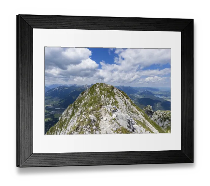 Framed Print : Panorama from the Saeuling, 2047m