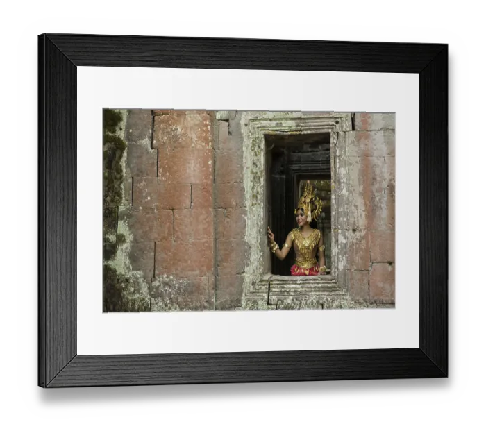 Framed Print : Young woman dressed as a temple dancer