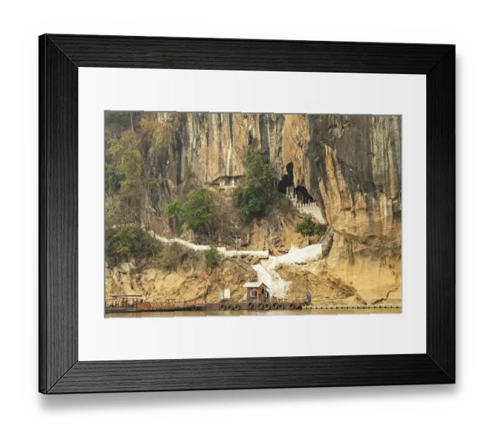 Framed Print : Entrance to the Pak Ou Caves on the Mekong near Luang Prabang Framed Print : Entrance to the Pak Ou Caves on the Mekong near Luang Prabang