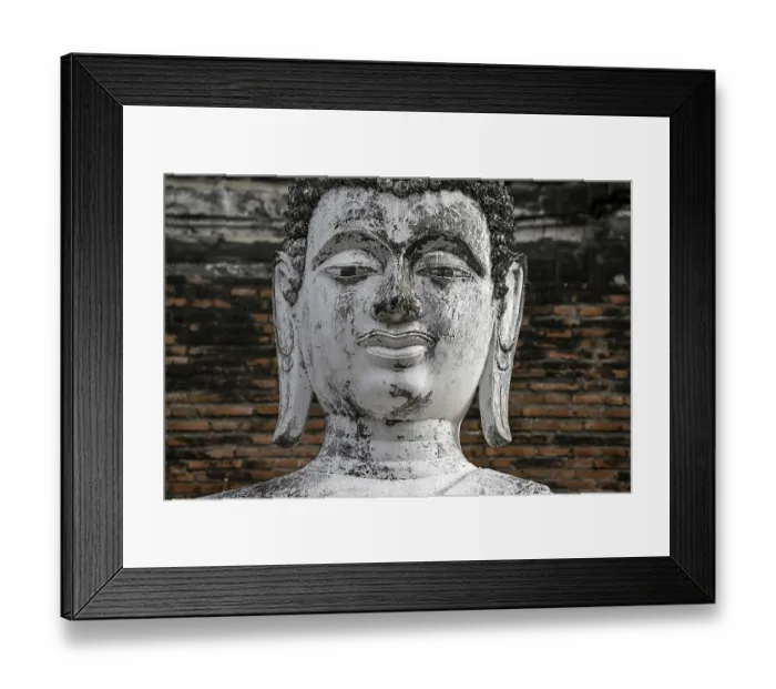 Framed Print : Buddha statue in Wat Yai Chai Mongkhon