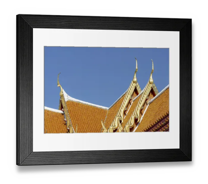 Framed Print : Roof decoration at the Uposatha Hall Framed Print : Roof decoration at the Uposatha Hall
