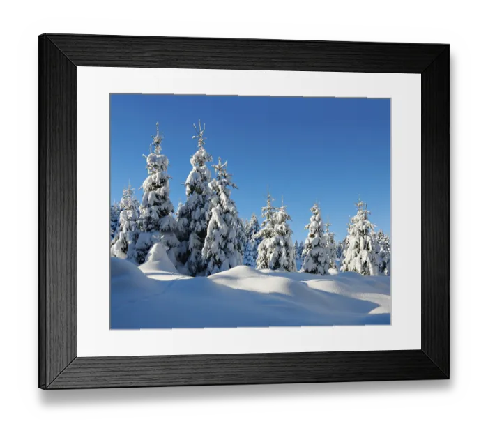 Framed Print : Snow-covered untouched winter landscape Framed Print : Snow-covered untouched winter landscape
