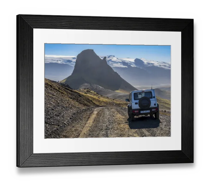 Framed Print : Einhyrningar (unicorn) mountain