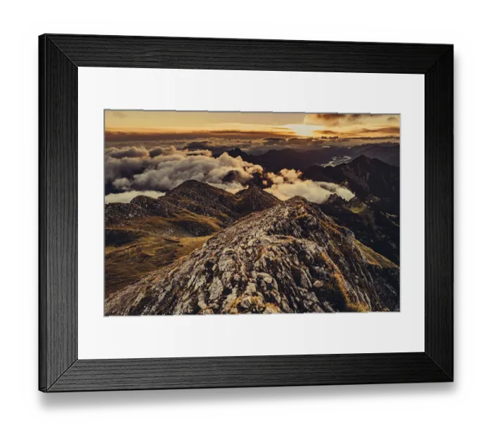 Framed Print : Sunrise hike on the Hochplatte in the Ammergau Alps
