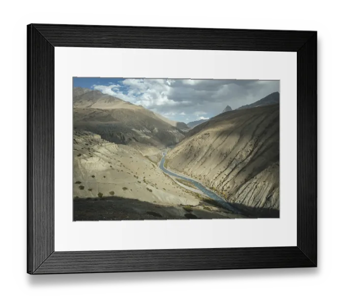 Framed Print : Wachandarja River, Canyon, Broghil Pass