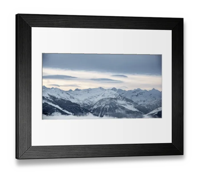 Framed Print : View from Hochbrixen to snow-covered main ridge of the Alps Framed Print : View from Hochbrixen to snow-covered main ridge of the Alps