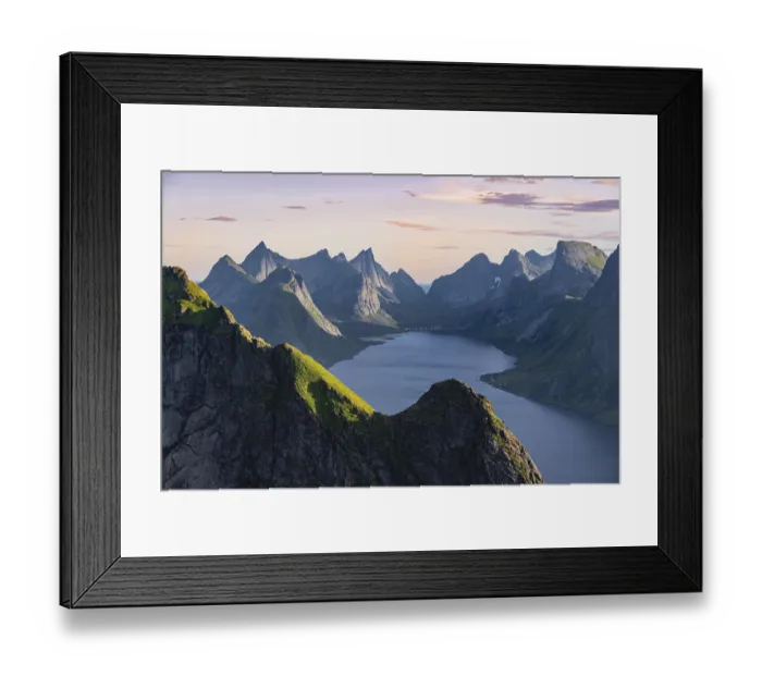 Framed Print : Evening atmosphere, view from Reinebringen Framed Print : Evening atmosphere, view from Reinebringen