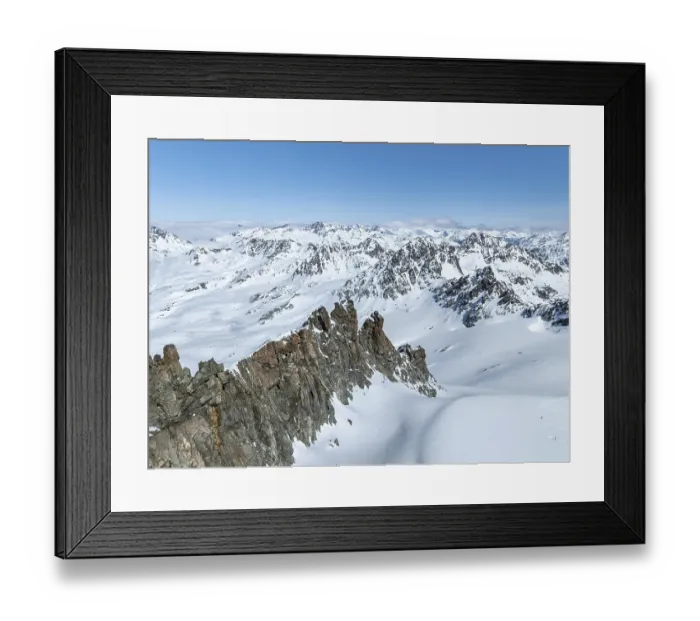 Framed Print : Vadret da Porchabella glacier in winter Framed Print : Vadret da Porchabella glacier in winter