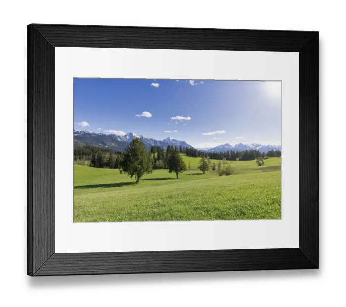 Framed Print : Landscape near Buching, Allgaeu Alps